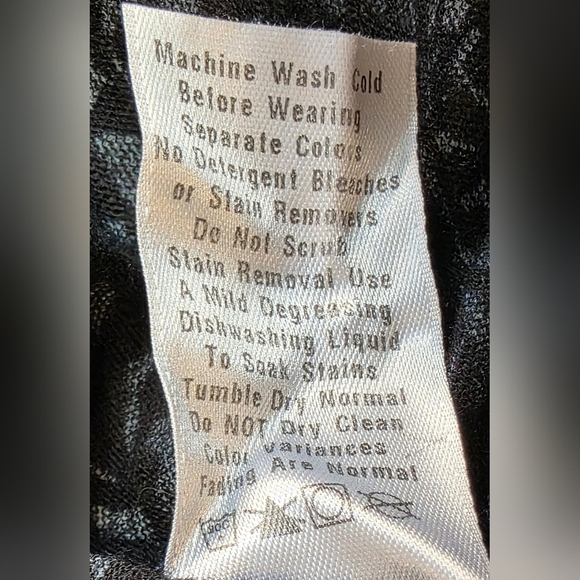 Fresh Produce Black,Grey & Blue Short Sleeve Cotton Dress. Xl - Picture 11 of 13